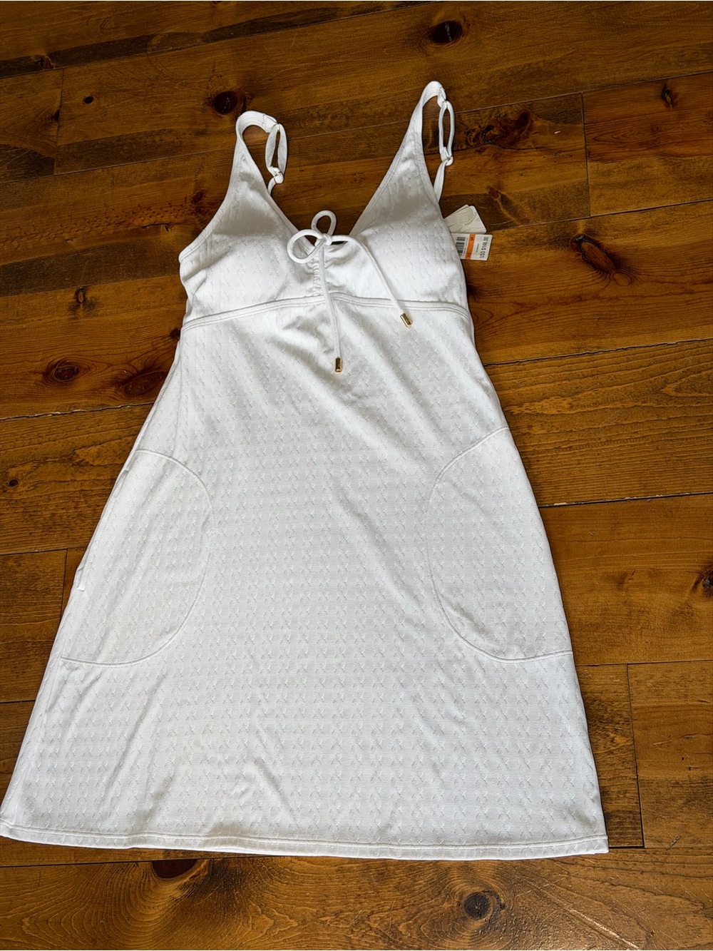 NWT Tommy Bahama White Tie-Front Spa Dress size small